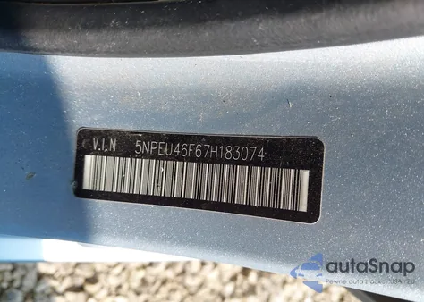 2007 Hyundai Sonata Limited/Se V6 z USA, uszkodzony, nr VIN 5NPEU46F67H183074